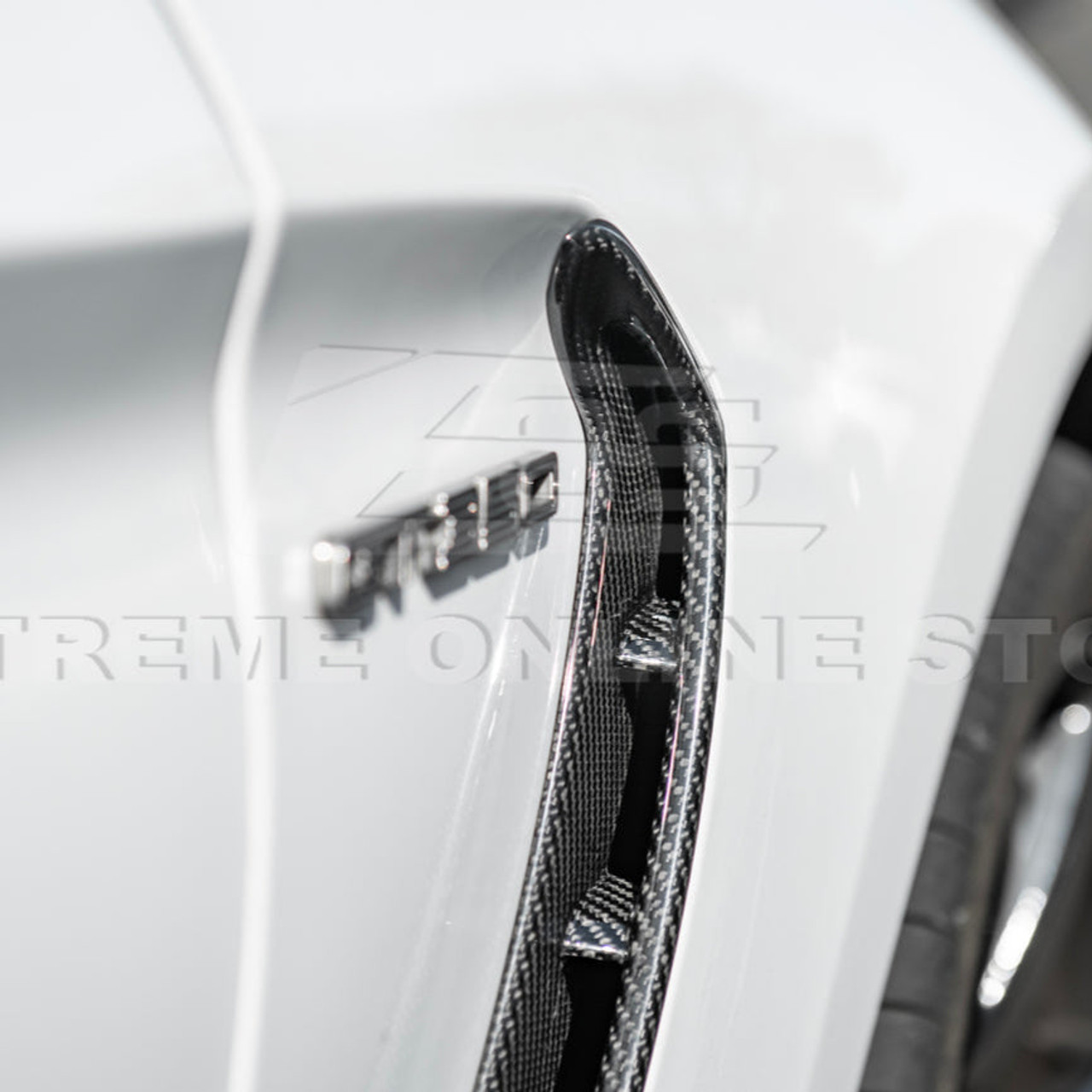 EOS Carbon Fiber Fender Vents - 15-20 Ford Mustang GT350