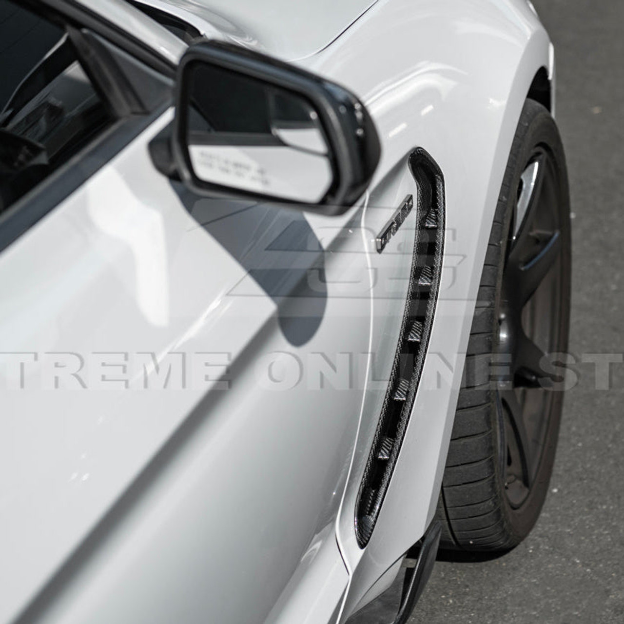 EOS Carbon Fiber Fender Vents - 15-20 Ford Mustang GT350