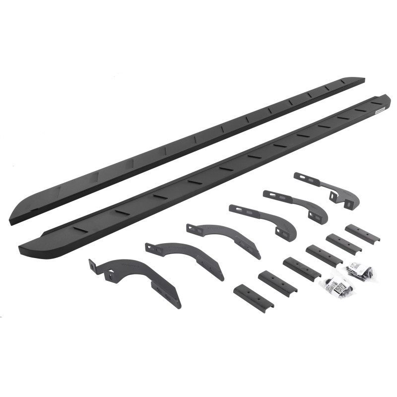 Go Rhino 05-22 Toyota Tacoma DC 4DR RB10 Slim Running Boards Kit (Incl. Brackets) - Tex. Blk - 63442987SPC User 1
