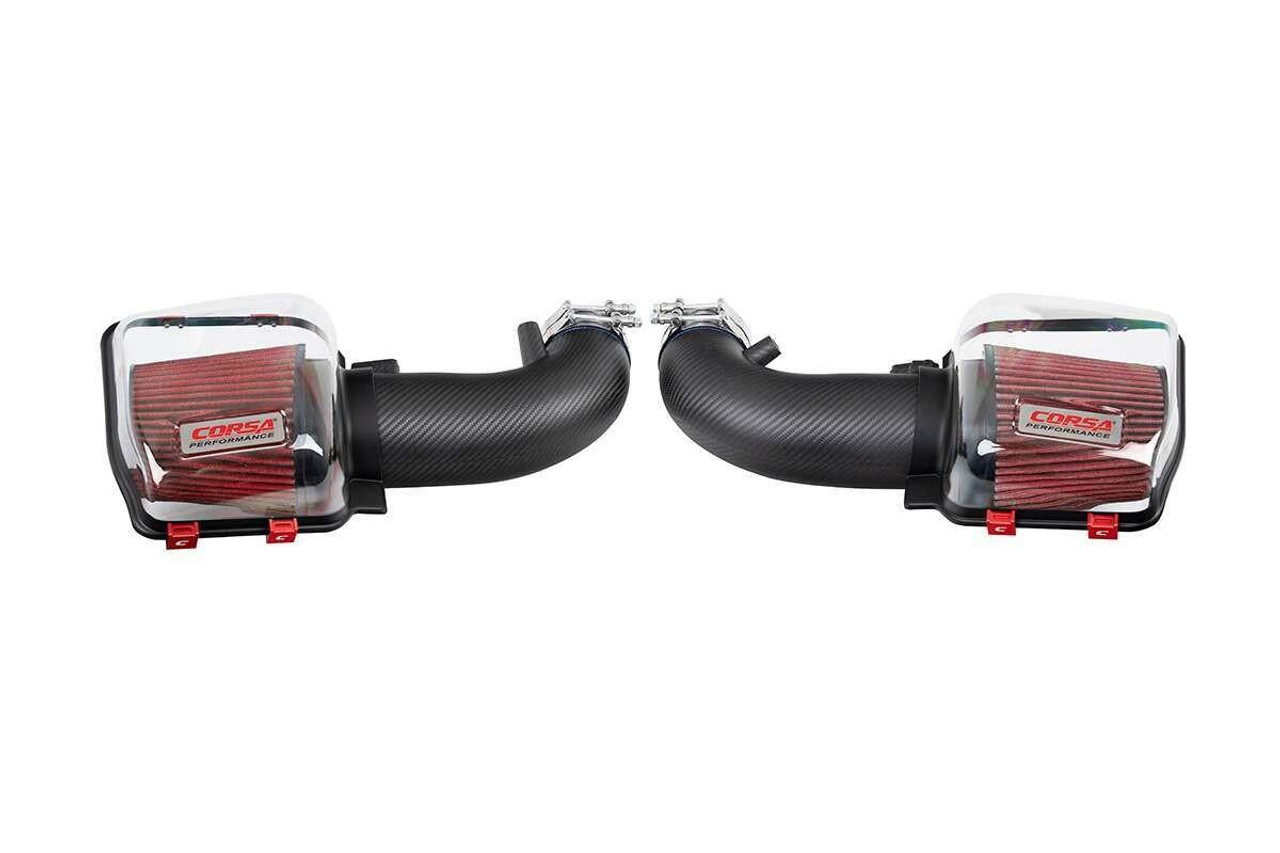 Corsa 2024+ Ford Mustang GT Carbon Fiber Air Intake w/ Oiled Air Filter - 44013 (COR44013)