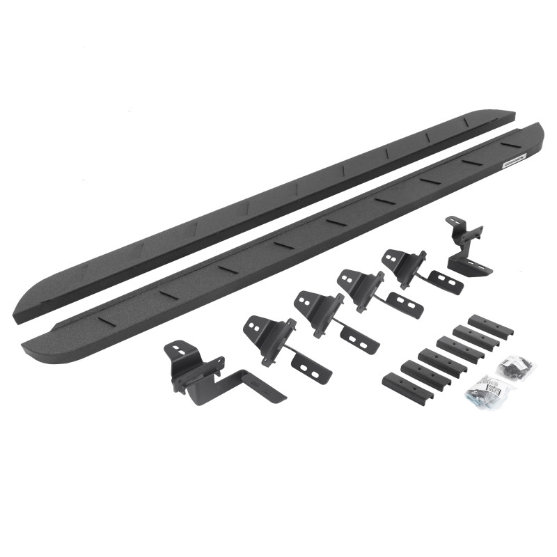 Go Rhino 07-18 Jeep Wrangler JK 4DR RB10 Slim Running Boards Kit (Incl. Brackets) - Bedliner Coating - 63450568ST User 1