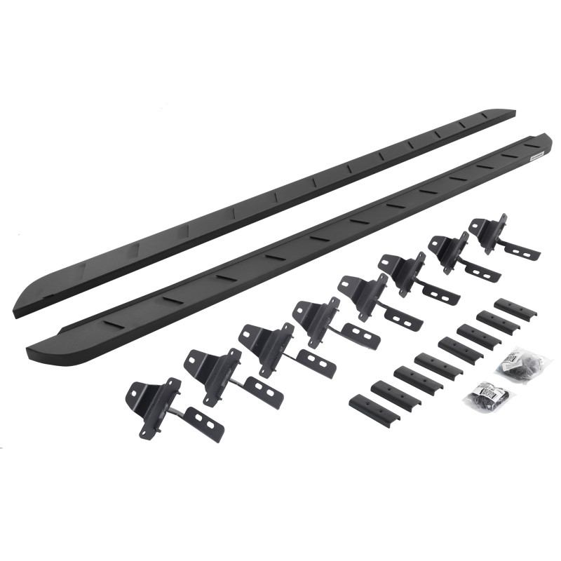 Go Rhino 20-22 Jeep Gladiator JT 4DR RB10 Slim Running Boards Kit (Incl. Brackets) - Tex. Blk - 63451687SPC User 1