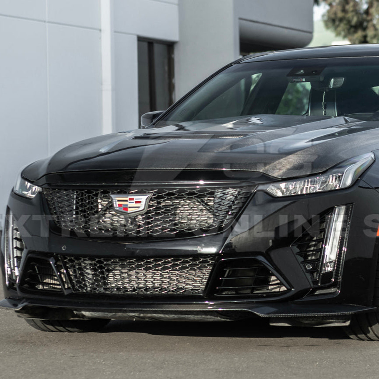 EOS Carbon Fiber Front Splitter - 20-24 CT5-V Blackwing (FLIP-924-BKCF)