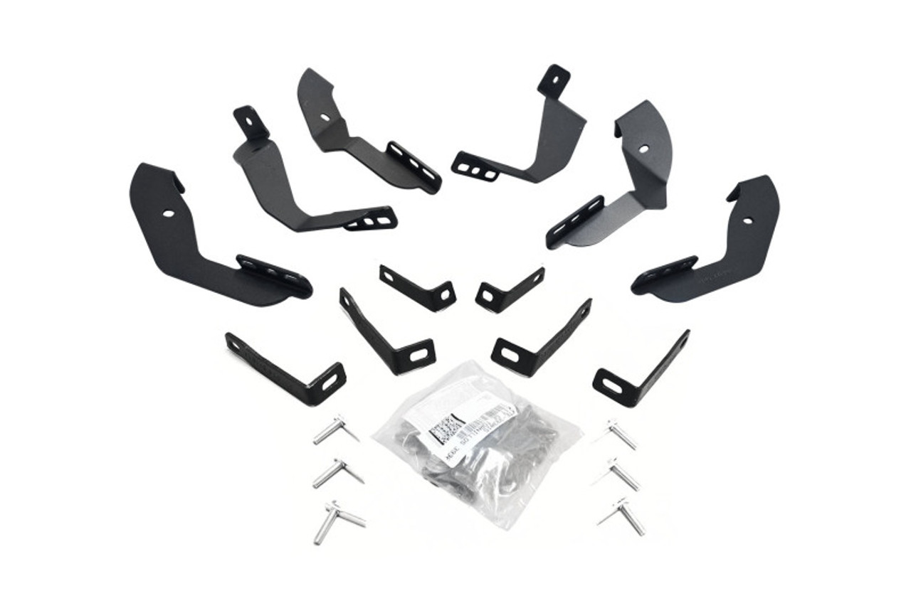 Go Rhino 15-19 Chevrolet Silverado 2500HD/3500HD Brackets for OE Xtreme Cab Length SideSteps - 6840435