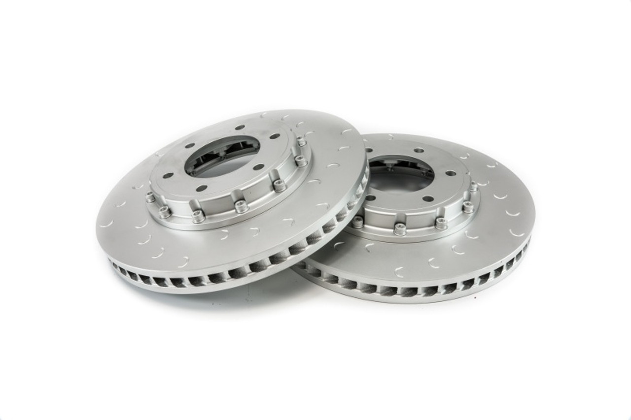 Alcon 2019+ Ford Ranger/2020+ Bronco 2.3L 350x34mm Rotors 6-Piston Calipers Front Brake Kit - Red - BKF1551K61
