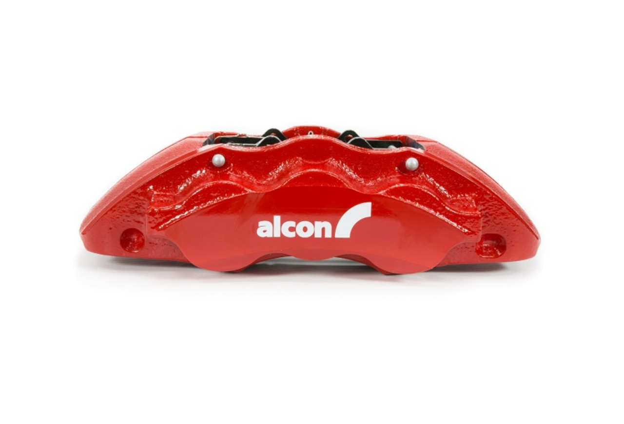 Alcon 2019+ Ford Ranger/2020+ Bronco 2.3L 350x34mm Rotors 6-Piston Calipers Front Brake Kit - Red - BKF1551K61