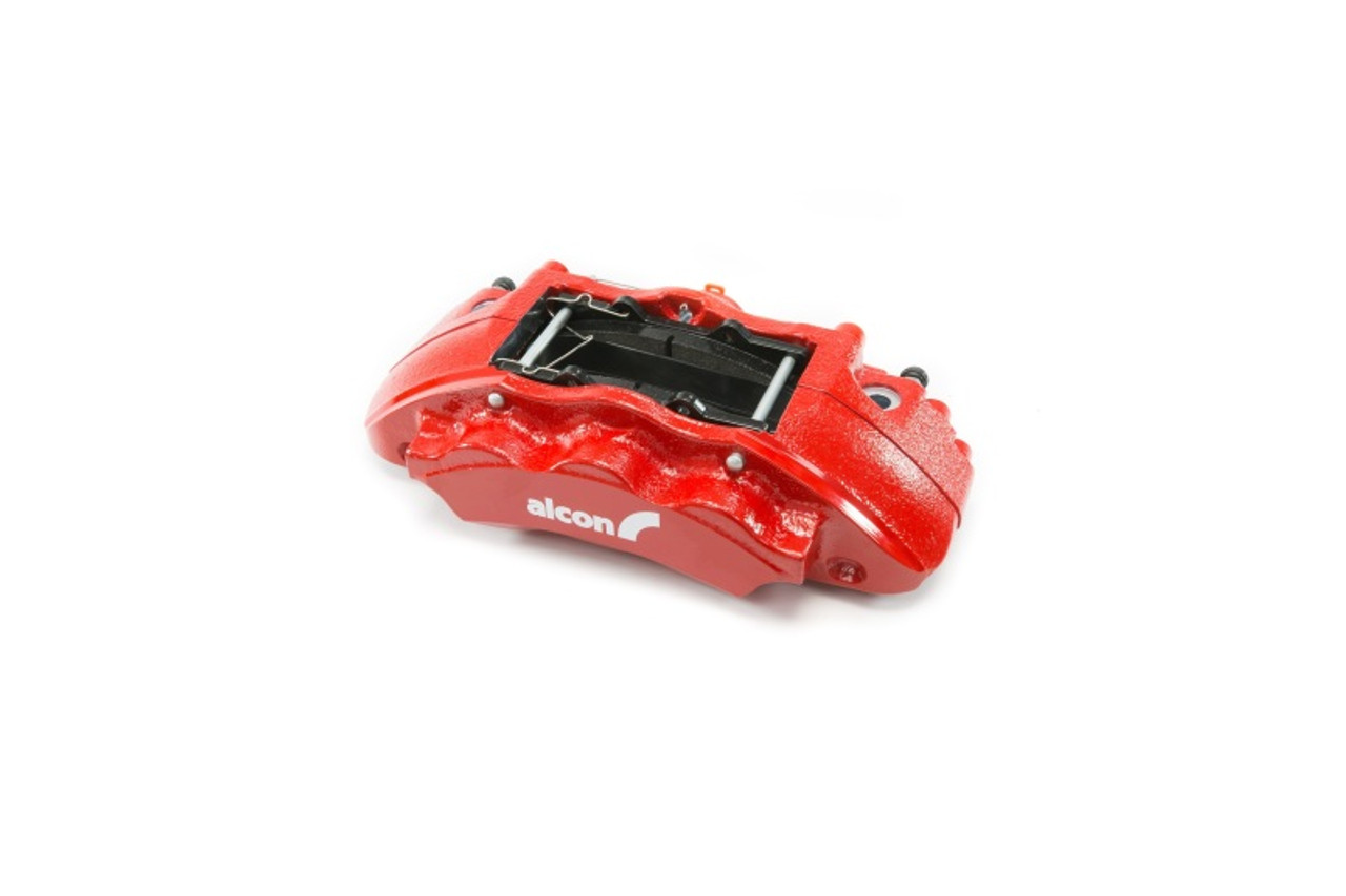 Alcon 2019+ Ford Ranger/2020+ Bronco 2.3L 350x34mm Rotors 6-Piston Calipers Front Brake Kit - Red - BKF1551K61