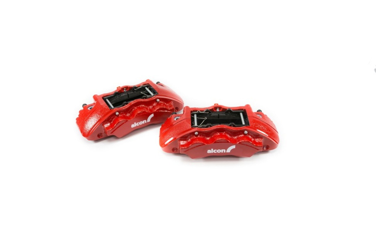 Alcon 2019+ Ford Ranger/2020+ Bronco 2.3L 350x34mm Rotors 6-Piston Calipers Front Brake Kit - Red - BKF1551K61