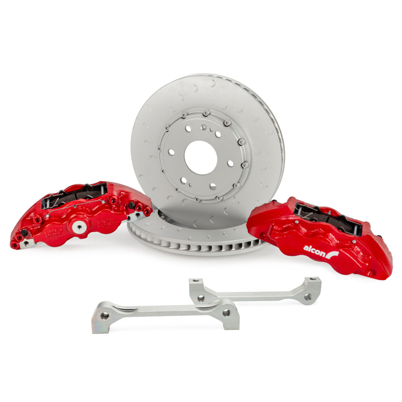 Alcon 19+ Silverado/Sierra 20+ Suburban/Tahoe/Yukon 355x33mm 6-Piston Caliper FRT Brake Kit - Red - BKF1559BF58