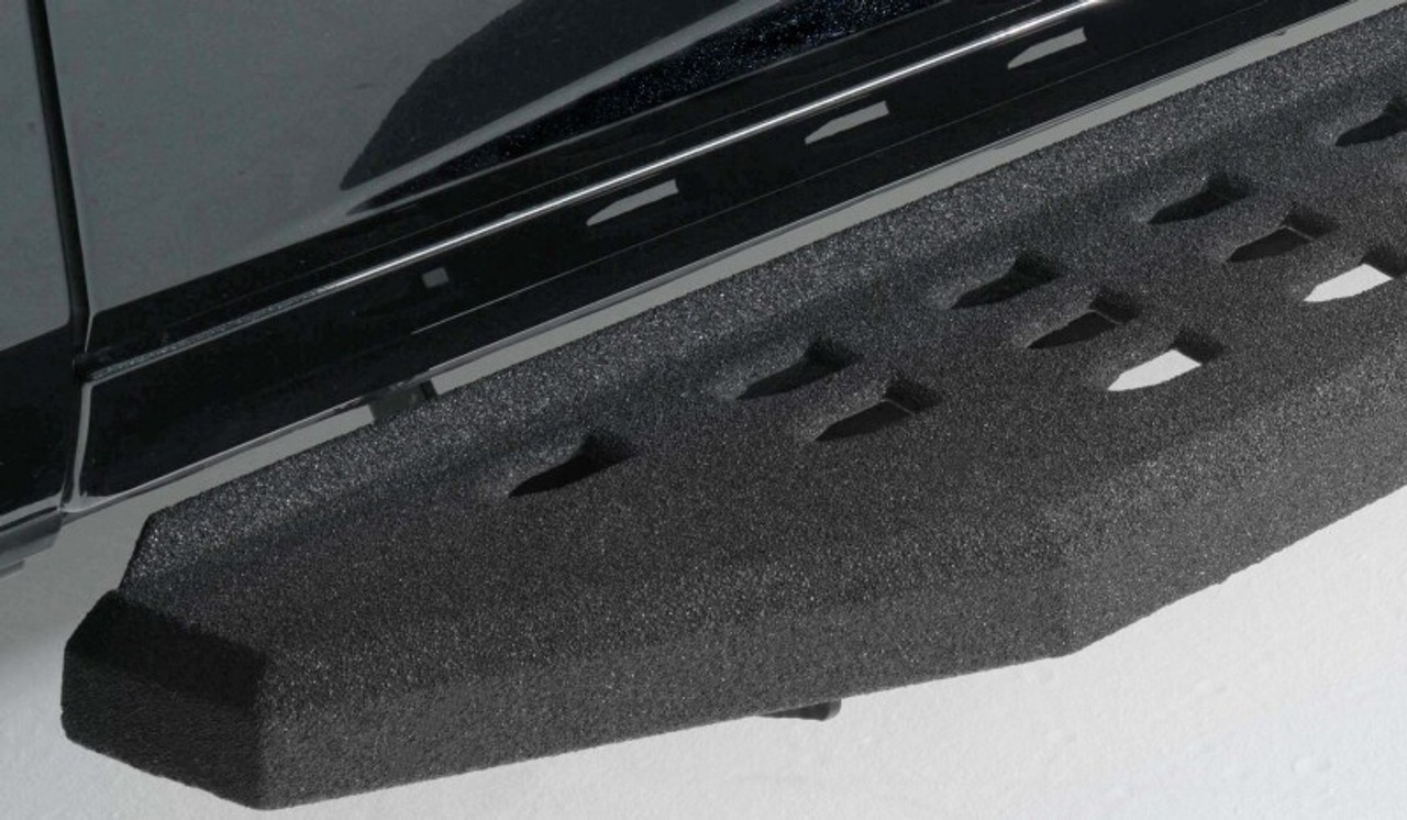 Go Rhino RB20 Running Boards 57in. Cab Length - Bedliner Coating (No Drill/Mounting Brackets Req.) - 69400057T