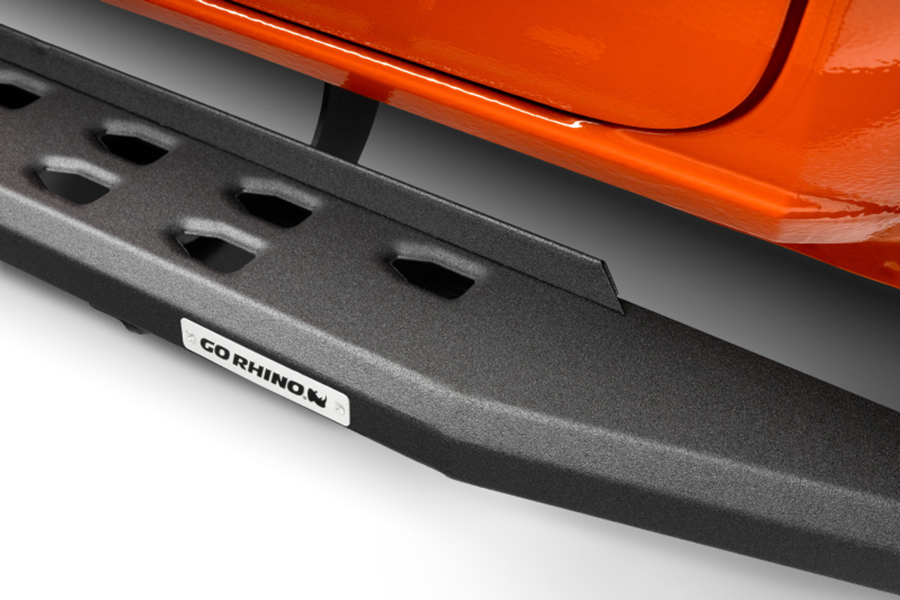 Go Rhino RB20 Slim Running Boards - Universal 80in. - Tex. Blk - 69400080SPC