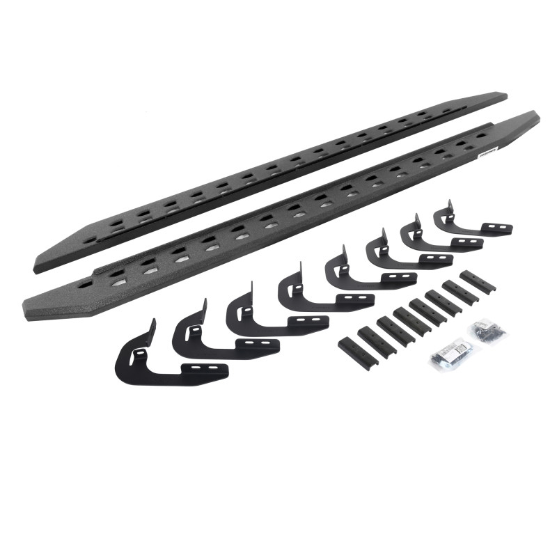 Go Rhino 15-19 GMC Sierra 2500/3500HD DC 4DR RB20 Slim Running Boards Kit (w/Brackets) - Bedliner Ct - 69405880ST User 1