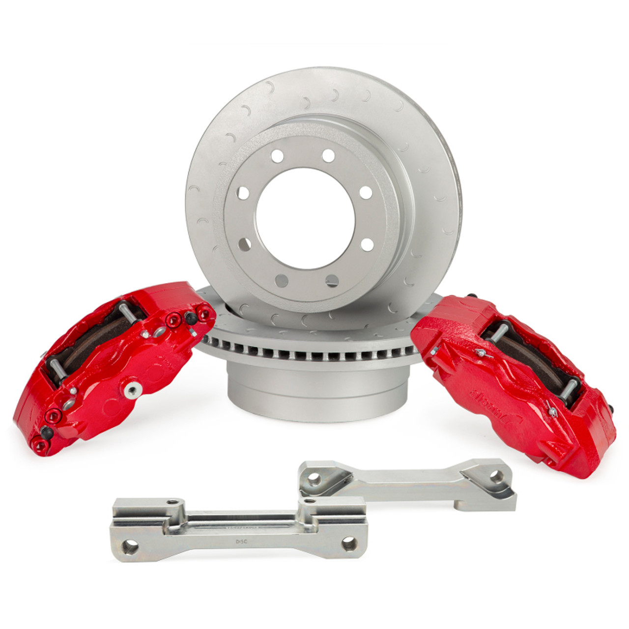 Alcon 2017+ Ford F250/F350 363x38mm Rotors 4 Piston Brake Kit - Rear - BKR5459P28