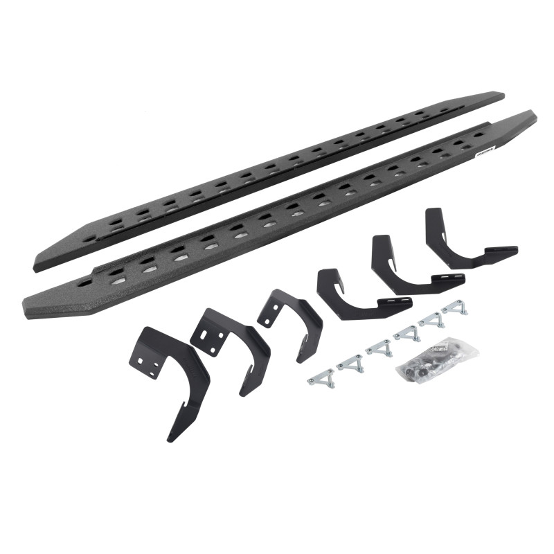 Go Rhino 15-22 Ram 1500 QC 4DR (Clssc Bdy) RB20 Slim Running Boards Kit (w/Brackets) - Bedliner Coat - 69429980ST User 1