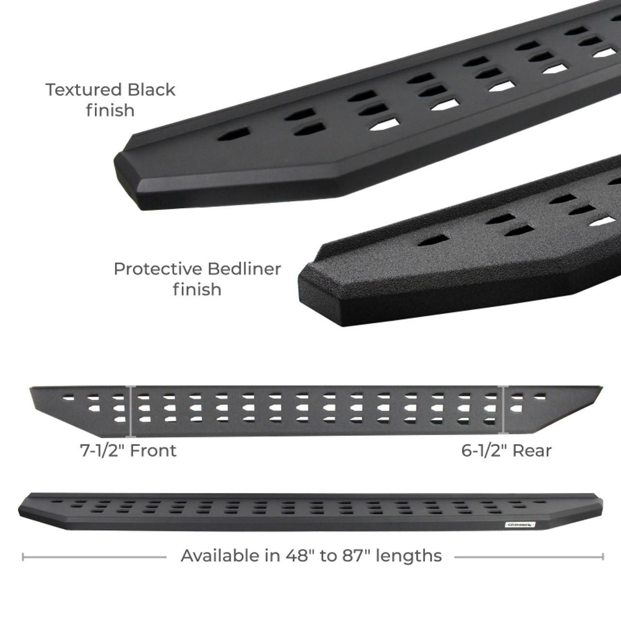 Go Rhino 2022 Toyota Tundra Crew Max 4dr RB20 Kit w/RB20 Running Board + Brkts - Tex. Blk - 69443687PC