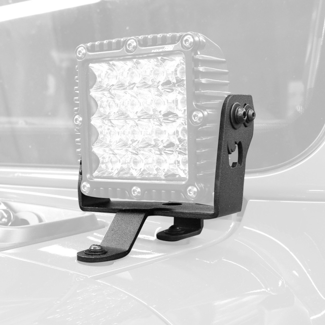 Go Rhino 18-20 Jeep Wrangler JL/JLU/Gladiator JT Light Mount - 6in Q4 Series - 730066T