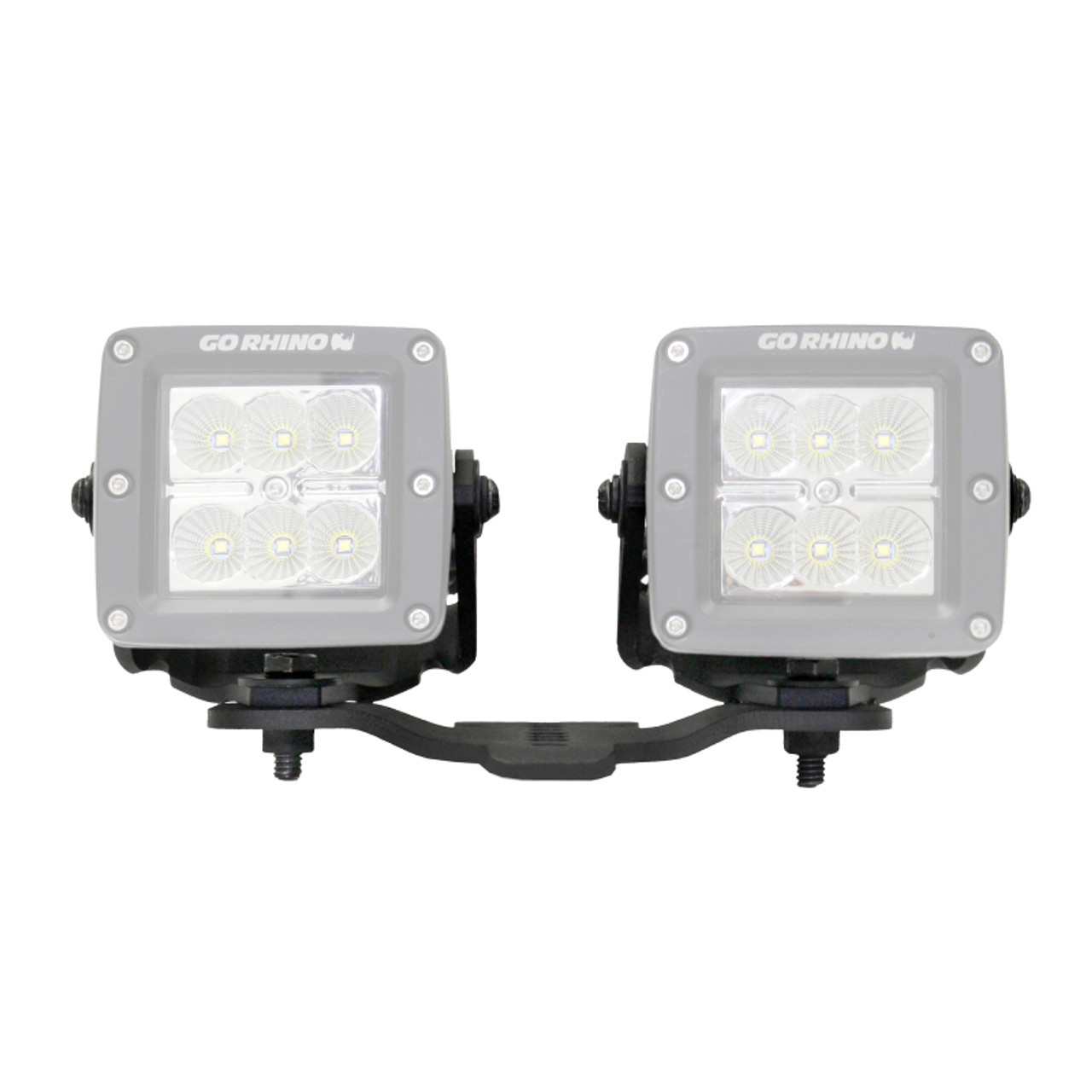 Go Rhino 18-20 Jeep Wrangler JL/JLU/Gladiator JT Light Mount - Two 3in Cubes - 731030T