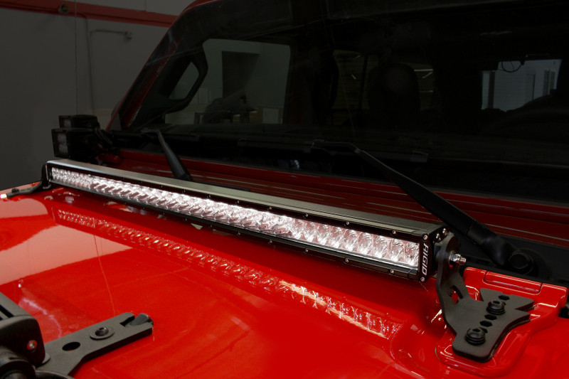 Go Rhino 18-20 Jeep Wrangler JL/JLU/Gladiator JT Light Mount - 30in Single Row - 731300T