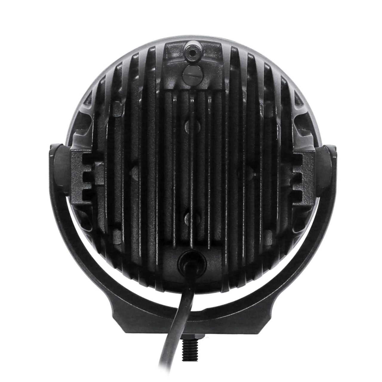 Go Rhino Xplor Bright Series Round LED Driving Light Kit w/DRL (Surface Mount) 6in - Blk (2 pc) - 750700623DRS