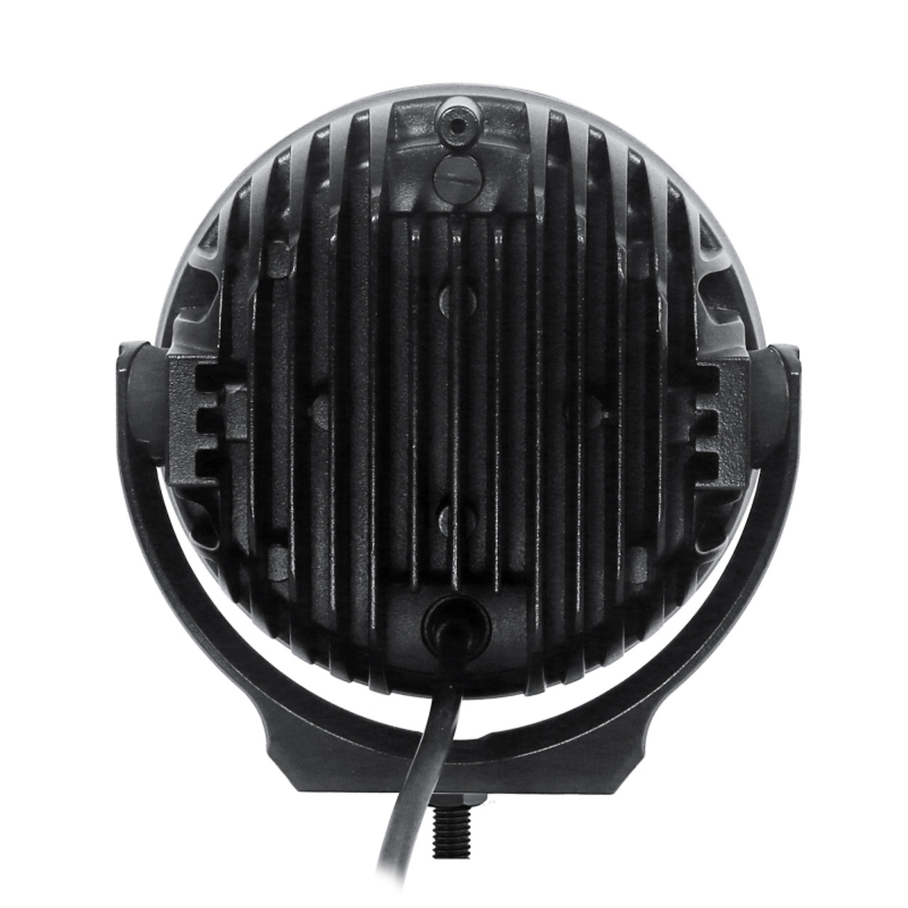 Go Rhino Xplor Bright Series Round LED Driving Light Kit w/DRL (Surface Mount) 6in - Blk (2 pc) - 750700623DRS