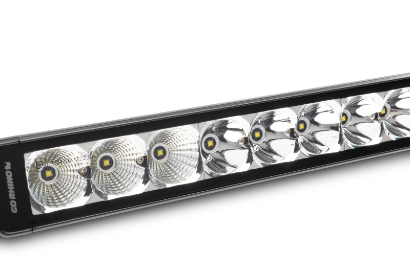 Go Rhino Xplor Bright Series Sgl Row LED Light Bar (Side/Track Mount) 32in. - Blk - 750723213CSS