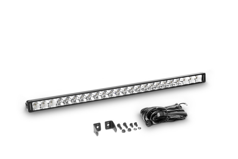 Go Rhino Xplor Bright Series Sgl Row LED Light Bar (Side/Track Mount) 32in. - Blk - 750723213CSS