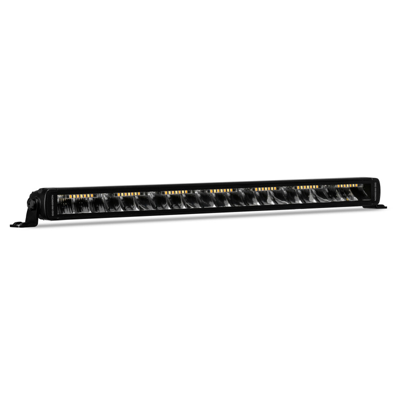 Go Rhino Xplor Blackout Combo Series Sgl Row LED Light Bar w/Amber (Side/Track Mount) 20.5in. - Blk - 751052012CSS