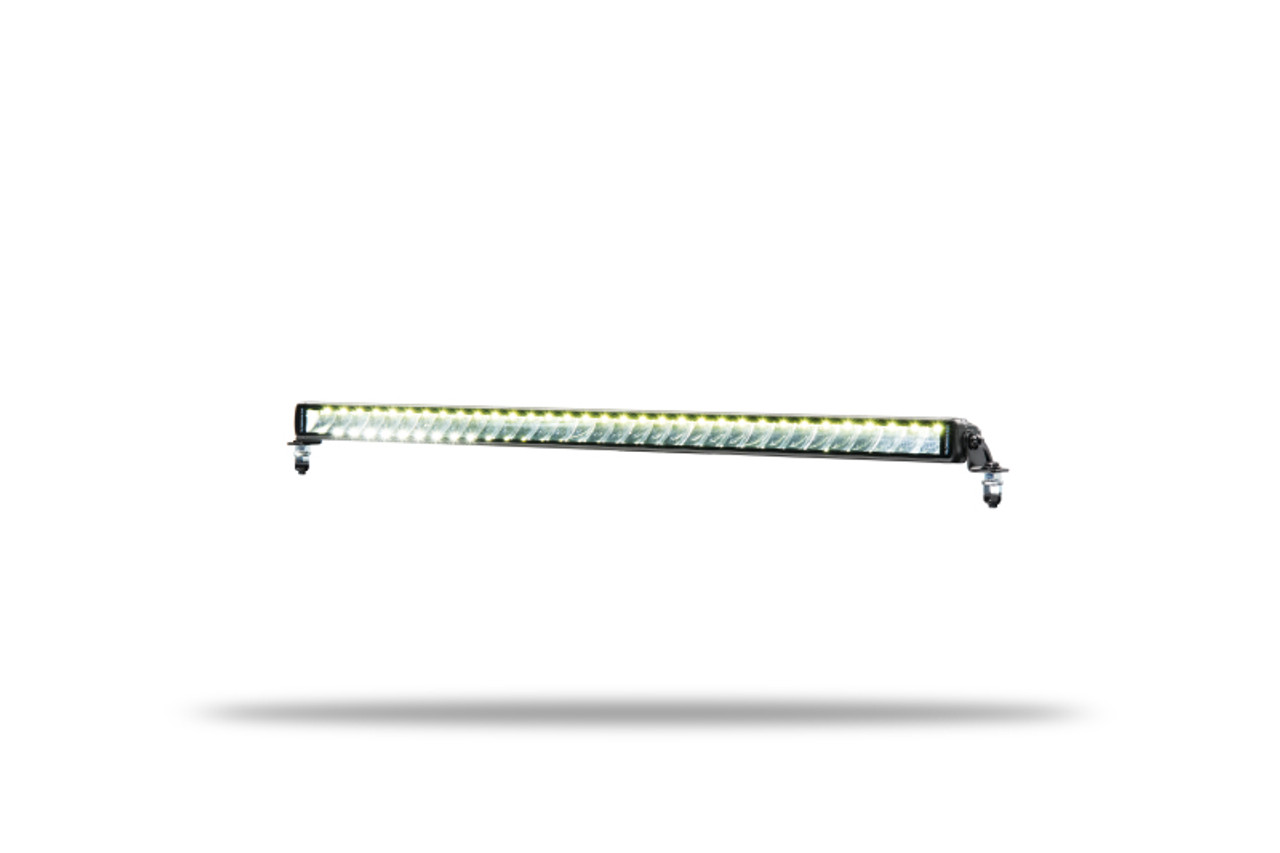 Go Rhino Xplor Blackout Series Sgl Row LED Light Bar (Side/Track Mount) 31.5in. - Blk - 751653201CSS