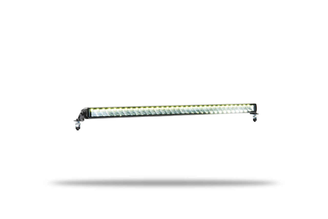 Go Rhino Xplor Blackout Series Sgl Row LED Light Bar (Side/Track Mount) 31.5in. - Blk - 751653201CSS