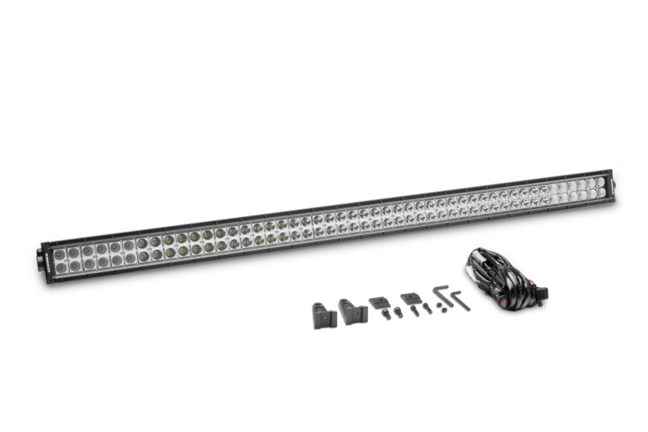 Go Rhino Xplor Bright Series Dbl Row LED Light Bar (Side/Track Mount) 50in. - Blk - 752885013CDS