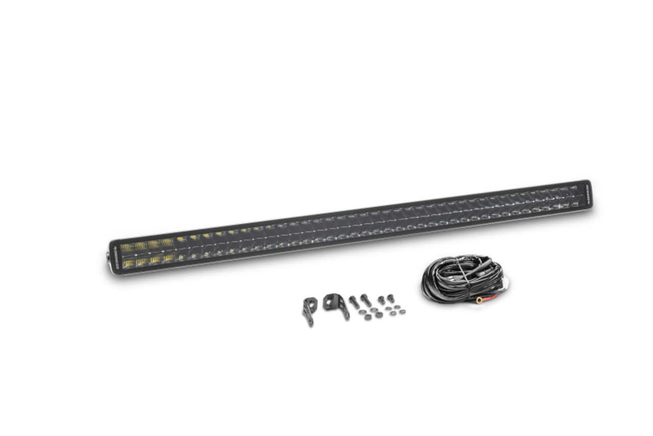 Go Rhino Xplor Blackout Series Dbl Row LED Light Bar (Side/Track Mount) 40in. - Blk - 754004011CDS