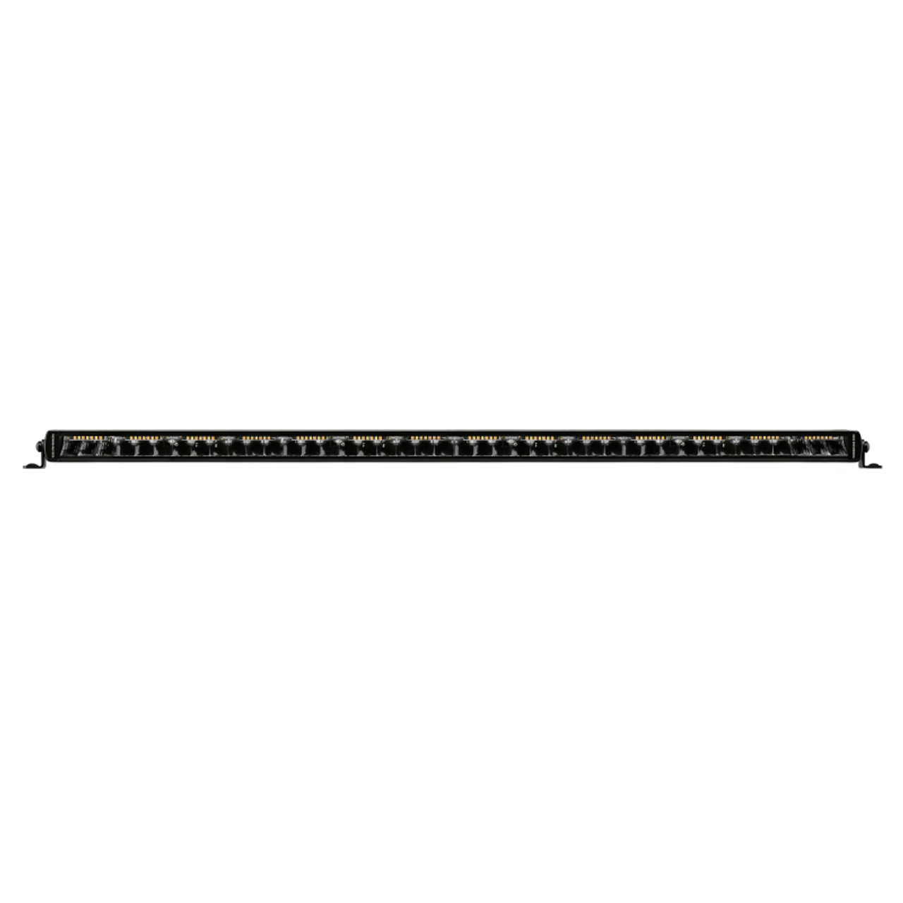 Go Rhino Xplor Blackout Combo Series Sgl Row LED Light Bar w/Amber (Side/Track Mount) 39.5in. - Blk - 754004012CSS