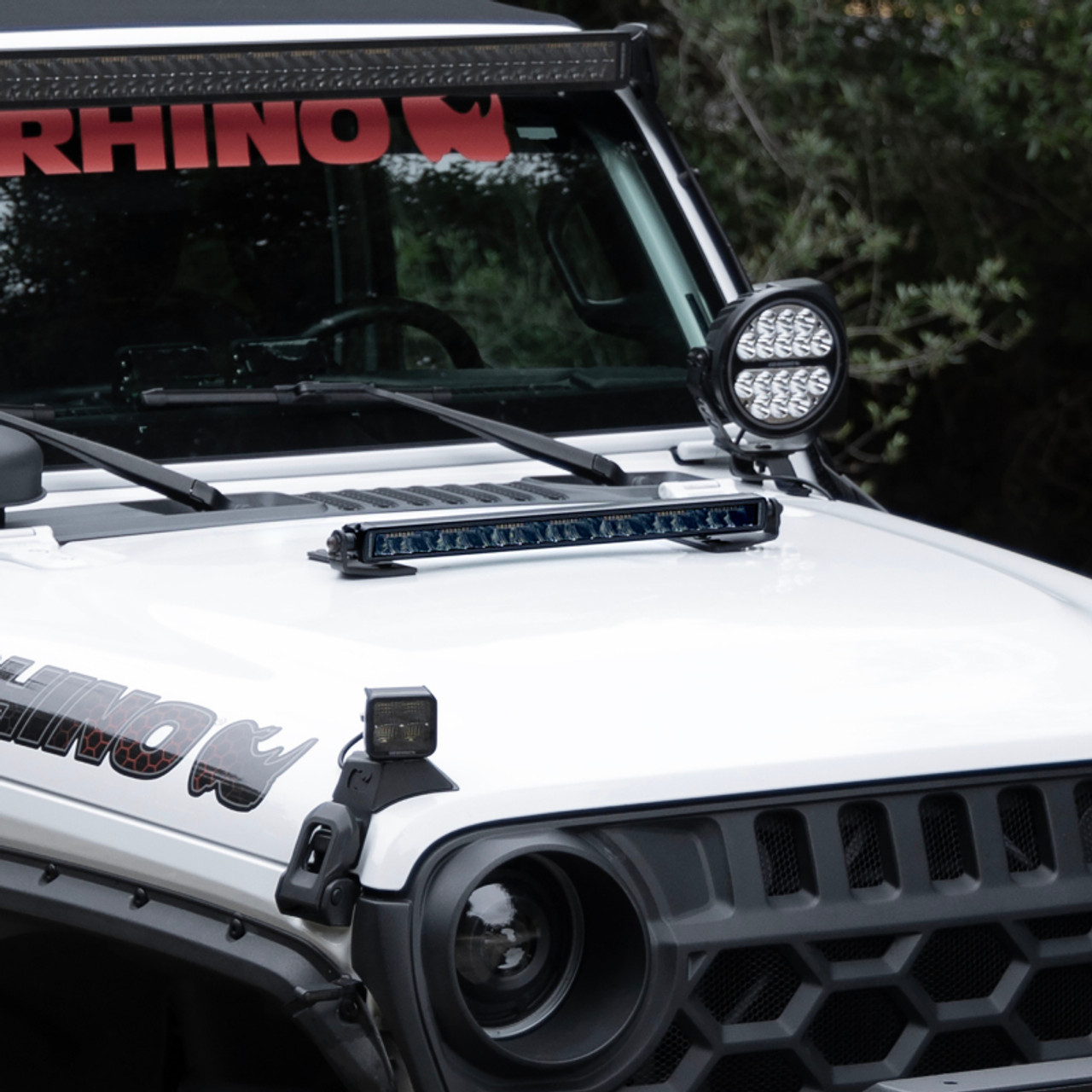 Go Rhino Xplor Blackout Combo Series Sgl Row LED Light Bar w/Amber (Side/Track Mount) 39.5in. - Blk - 754004012CSS