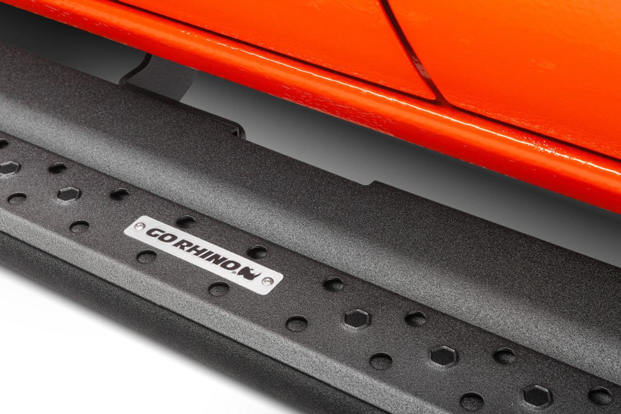 Go Rhino Dominator Extreme DSS Sliders - Tex Blk - 80in - DSS60080T
