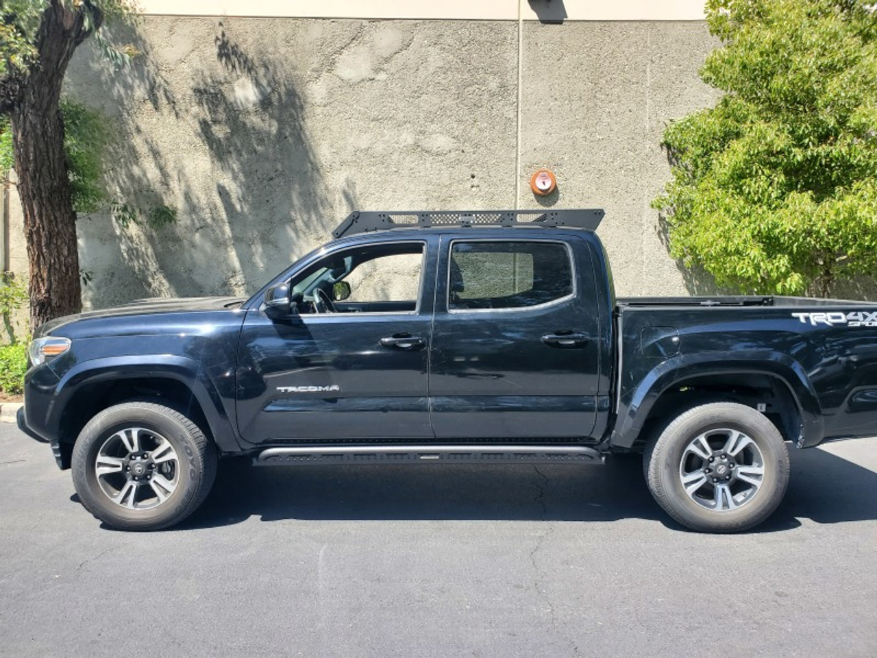 Go Rhino 18-23 Toyota Tacoma 4Door Frame Mount Sliders - Textured Black - FS4429T