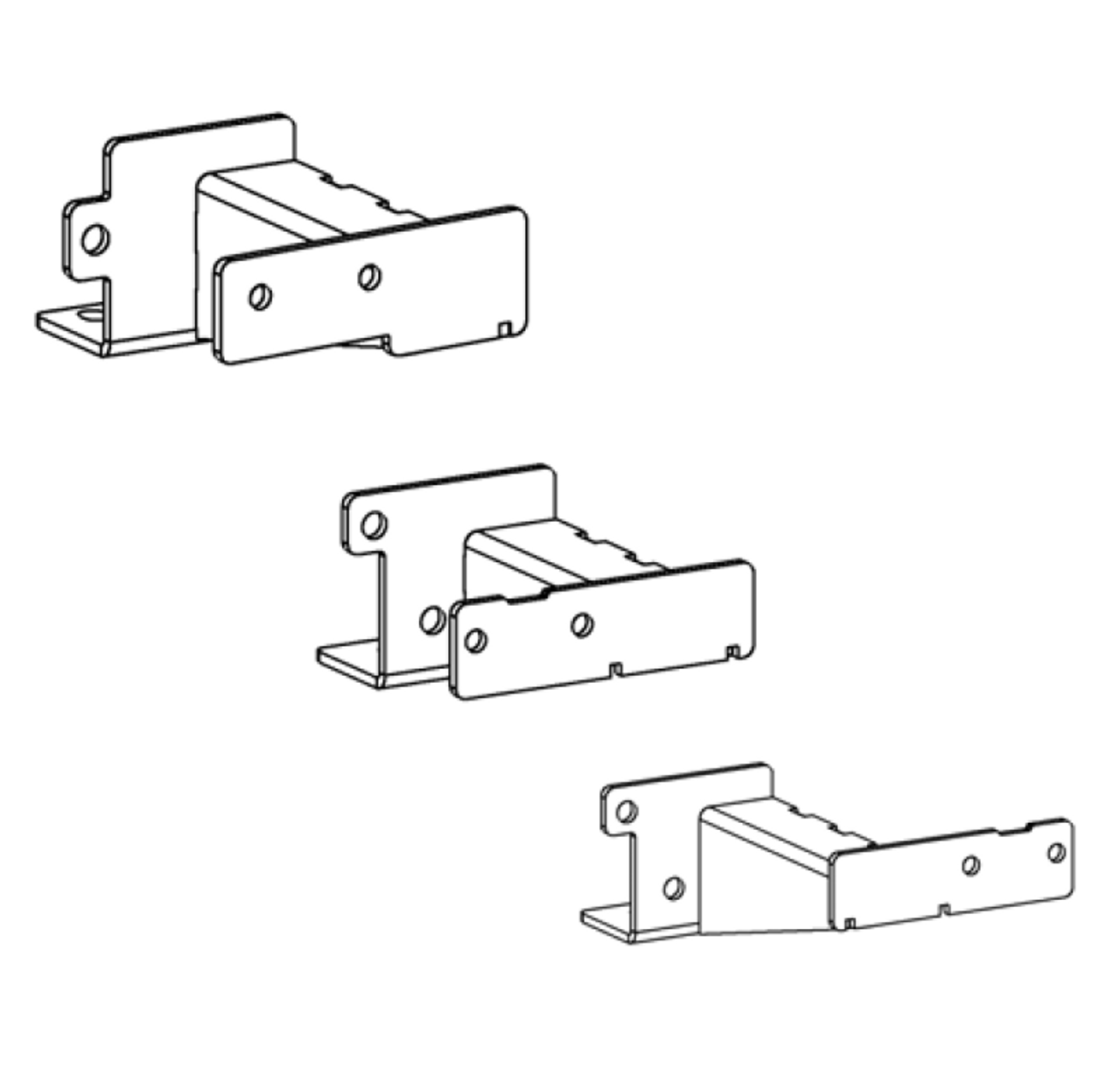 Go Rhino 16-23 Toyota Tacoma DC 4dr Brackets for Dominator Xtreme Frame Slider - Tex. Blk - FSD4429TK