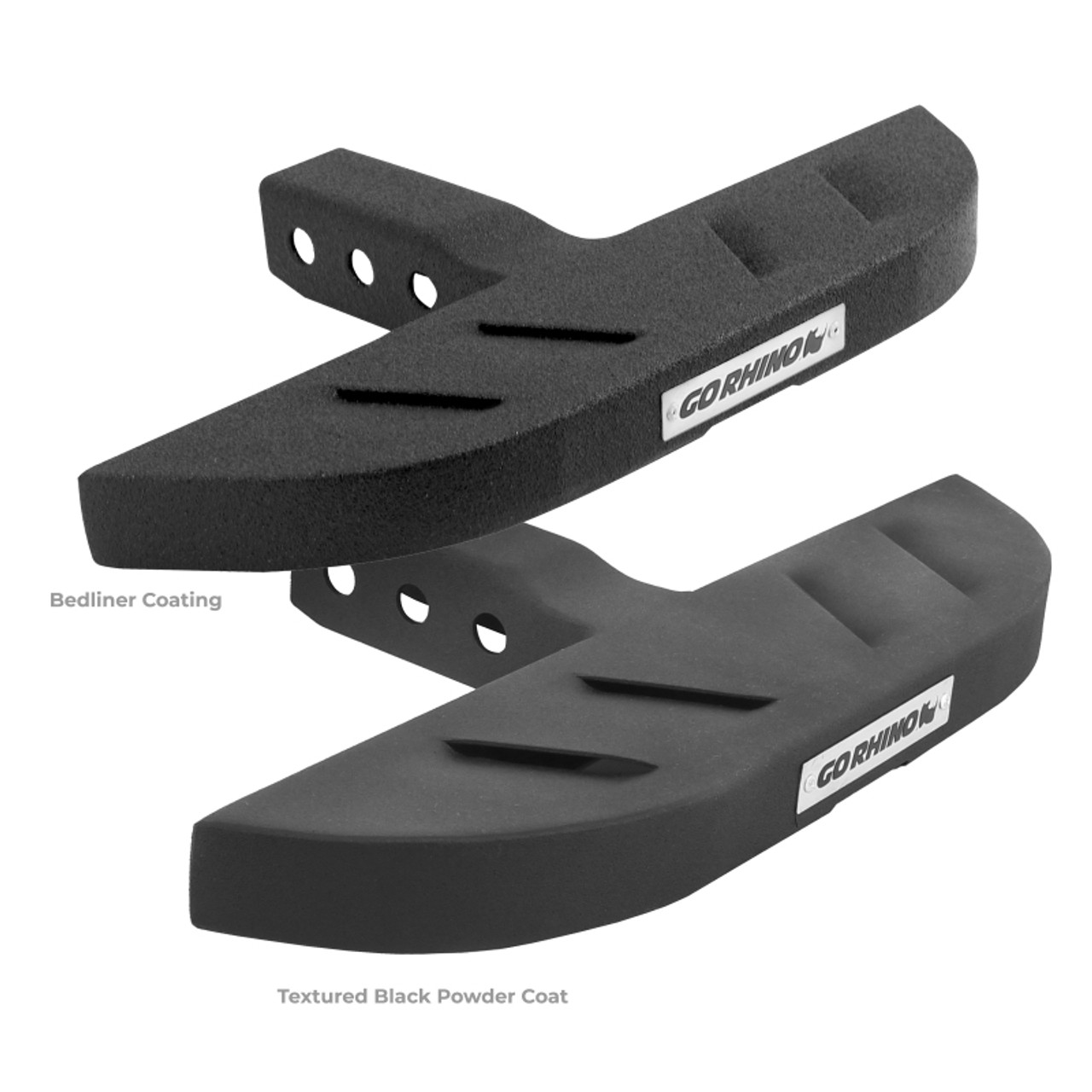 Go Rhino RB10 Slim Hitch Step - 18in. Long / Universal (Fits 2in. Receivers) - Bedliner Coating - RB610ST
