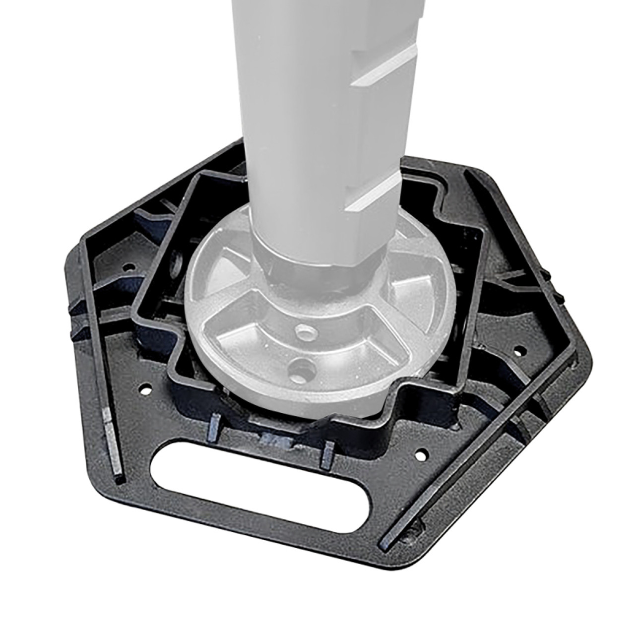 Go Rhino Xventure Gear El Gato Base Plate - Blk - XG-RJ50040B