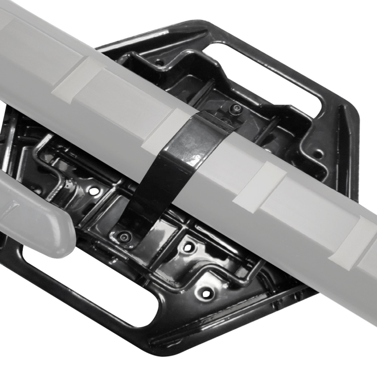 Go Rhino Xventure Gear El Gato Base Plate - Blk - XG-RJ50040B