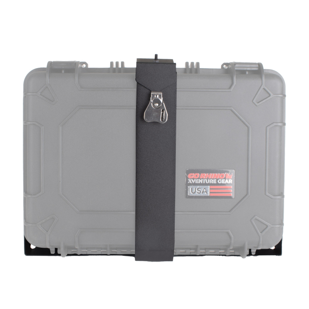 Go Rhino XVenture Gear Hard Case Mount Large 25in. (Mount ONLY for XRS/SRM Racks) - Tex. Blk - XG252010M