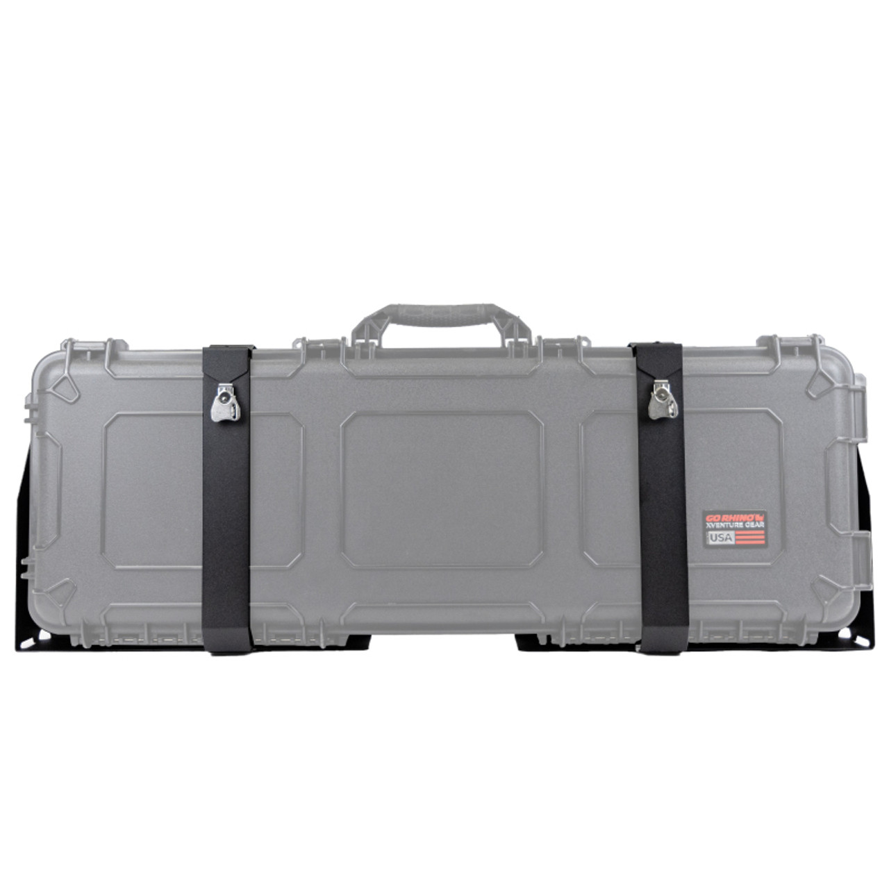 Go Rhino XVenture Gear Hard Case Mount Long 44in. (Mount ONLY for XRS/SRM Racks) - Tex. Blk - XG451607M