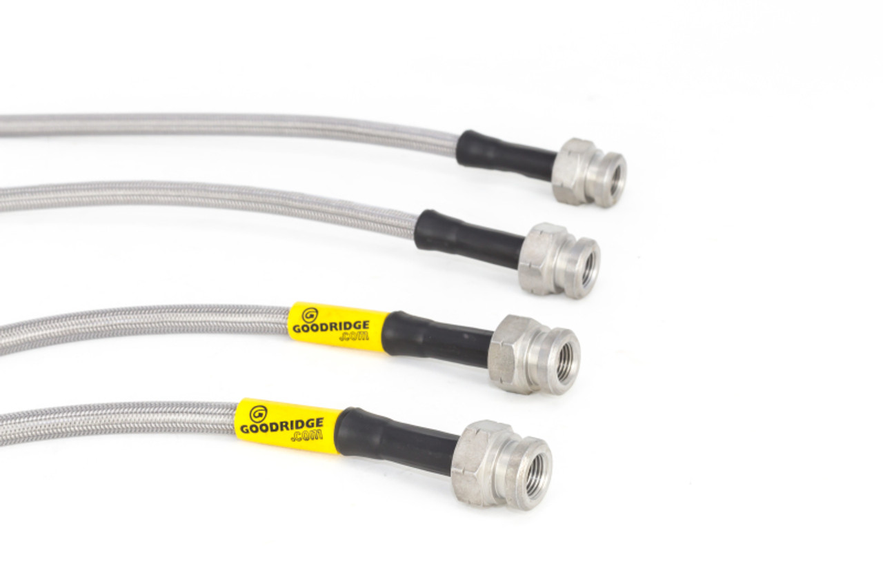 Goodridge 89-91 Honda Civic/CRX (w/Rear Drum) Stainless Steel Brake Line Kit - 20013