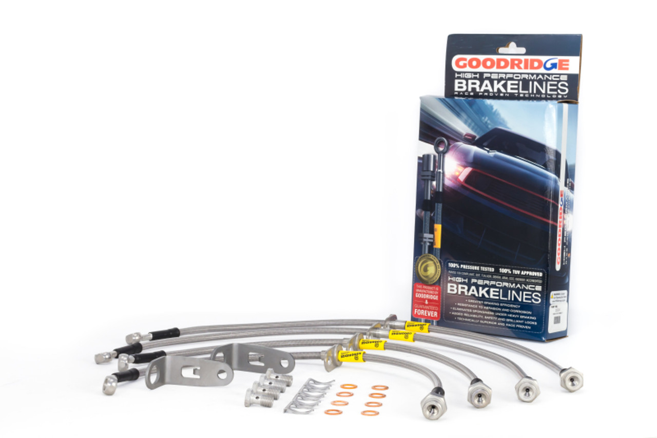 Goodridge 06-11 Honda Civic (Rear Disc Models) Stainless Steel Brake Line Kit - 20024