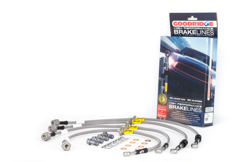 Goodridge 17-20 Honda Civic Si (Si Model Only) Stainless Steel Brake Line Kit - 20040