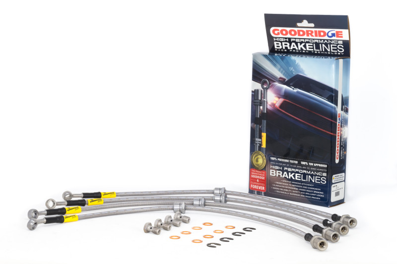 Goodridge 11/92-01 Subaru Impreza (2wd/4wd w/Rear Disc) Stainless Steel Brake Line Kit - 24212
