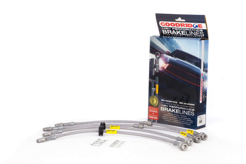 Goodridge 04-13 Mazda 3/Mazdaspeed3 Stainless Steel Brake Line Kit - 25048