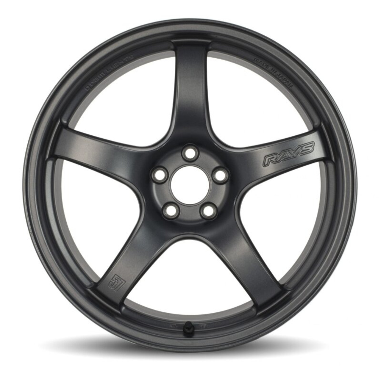 Gram Lights 57CR 18x8.5 +37 5-108 Glossy Gray Wheel - WGCRV37RAG