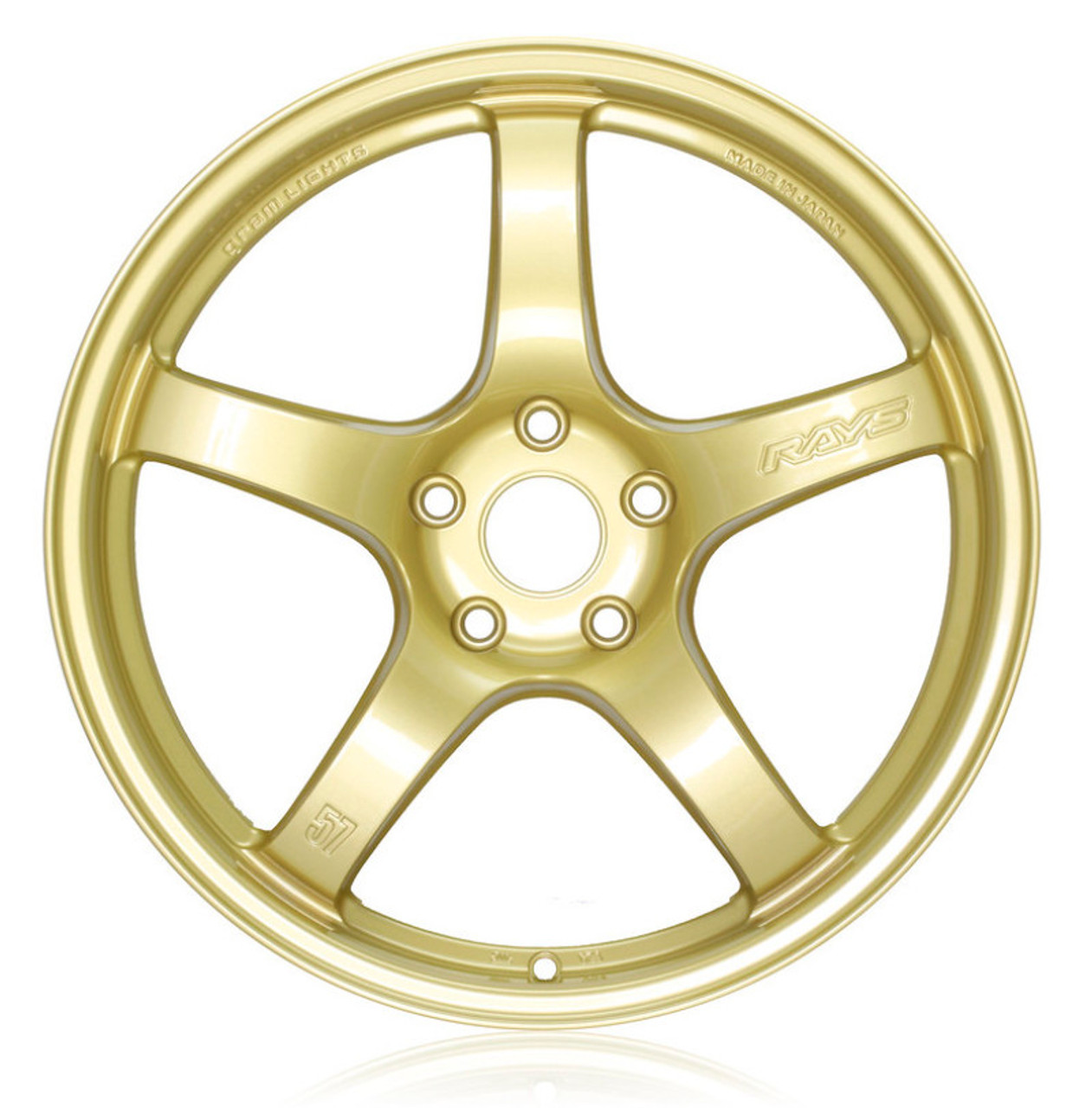 Gram Lights 57CR 18x9.5 +38 5x114.3 E8 Gold Wheel (Min Order Qty 20) - WGCRX38EEGP