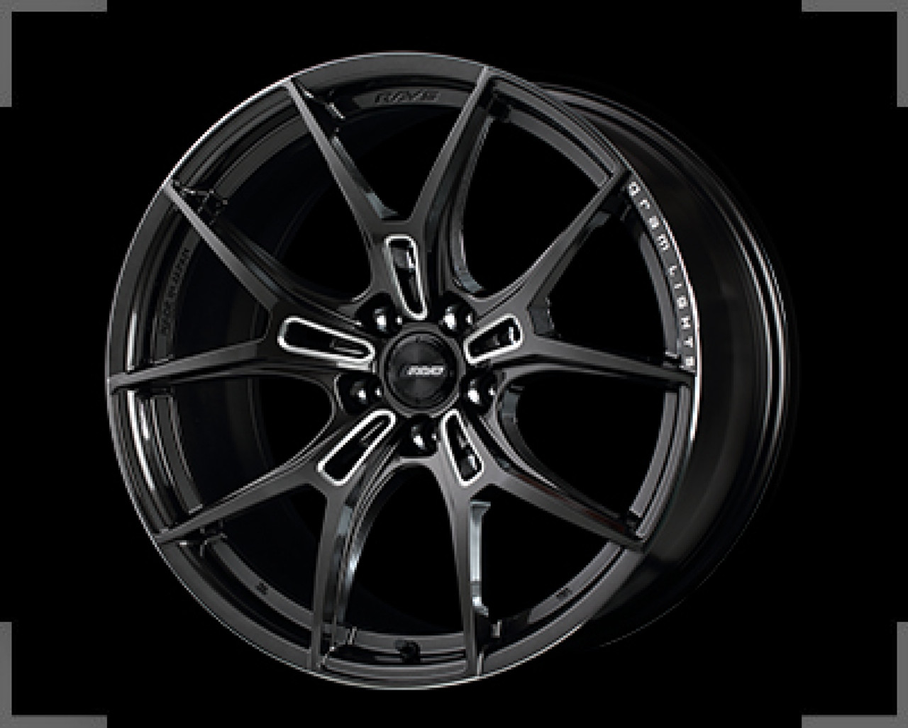 Gram Lights 57FXZ 19x9.5 +38 5-120 Super Dark Gunmetal & Machining Rim Edge DC Wheel - WGFZ436WH8F