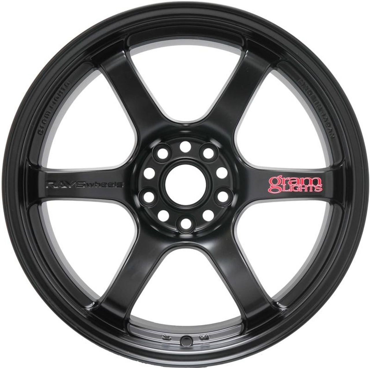 Gram Lights 57DR 17x9.0 +38 5x114.3 Semi Gloss Black Wheel - WGIQ38EH Photo - Primary